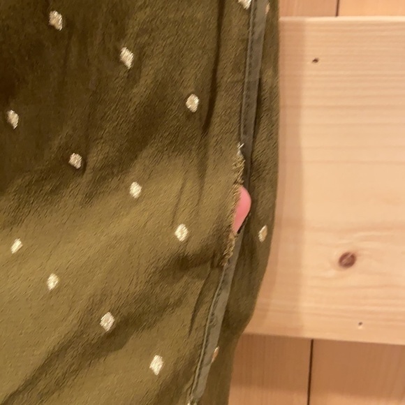 Elevenses Goldform Olive Skinny Crop Pull On Pants Size 2 - Picture 4 of 13